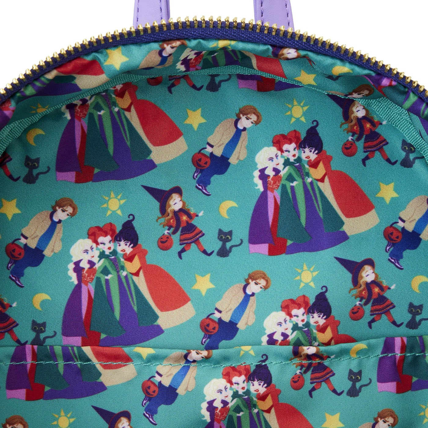 Loungefly Disney Hocus Pocus Sanderson Sisters House Mini Backpack - Interior Lining