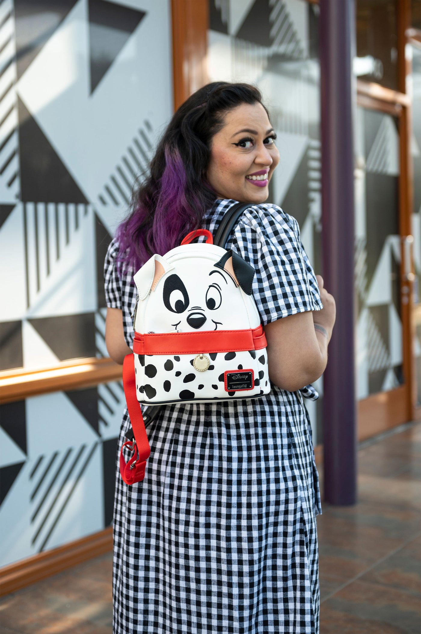 Loungefly Disney 101 Dalmatians 60th Anniversary Cosplay Mini Backpack Lifestyle