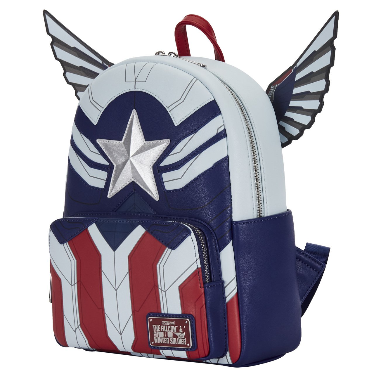 Loungefly Marvel Falcon Captain America Cosplay Mini Backpack - Front