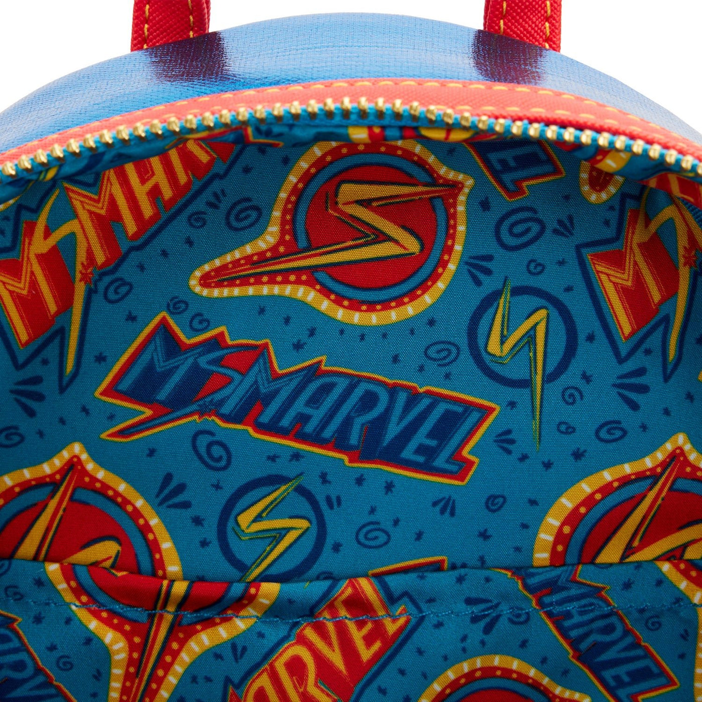 Loungefly Marvel Ms Marvel Cosplay Mini Backpack - Interior Lining