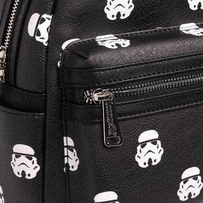 707 Street Exclusive - Loungefly Star Wars Stormtrooper Allover Print Mini Backpack Zipper