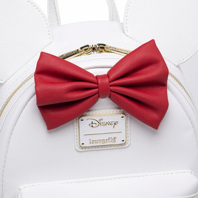 707 Street Exclusive - Loungefly Disney The Minnie Mouse Classic Series Mini Backpack - Bow Closeup - 671803450738