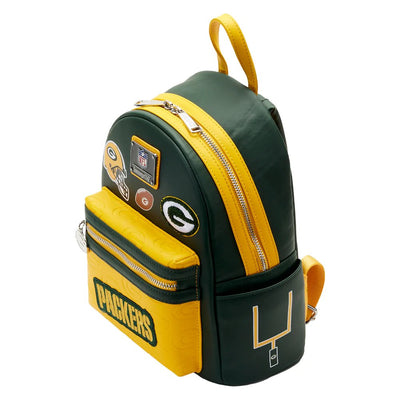 Loungefly NFL Greenbay Packers Patches Mini Backpack - Top View