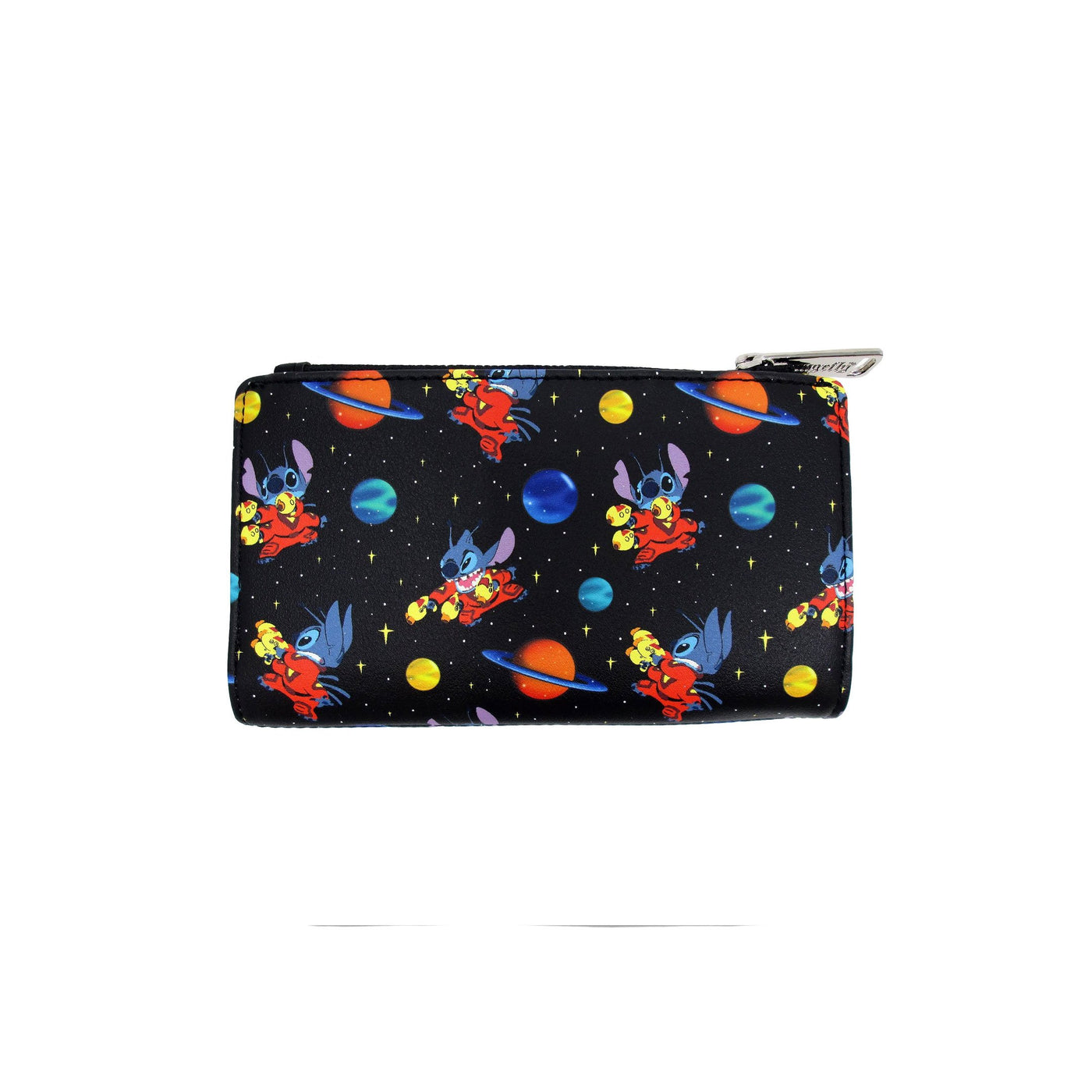 707 Street Exclusive - Loungefly Disney Lilo & Stitch in Space Allover Print Wallet - Front
