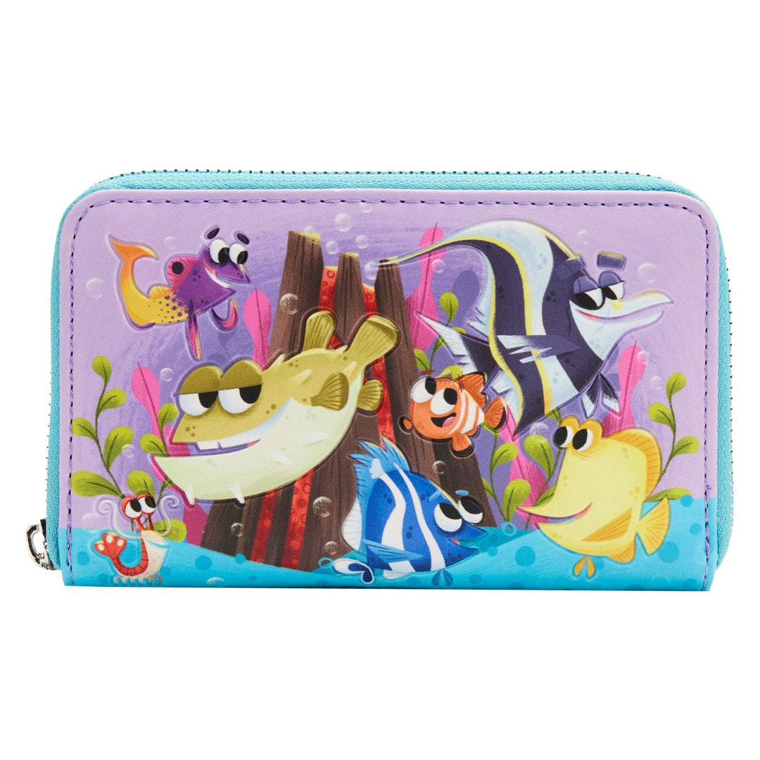 Loungefly Pixar Moments Finding Nemo Tank Zip-Around Wallet - Front