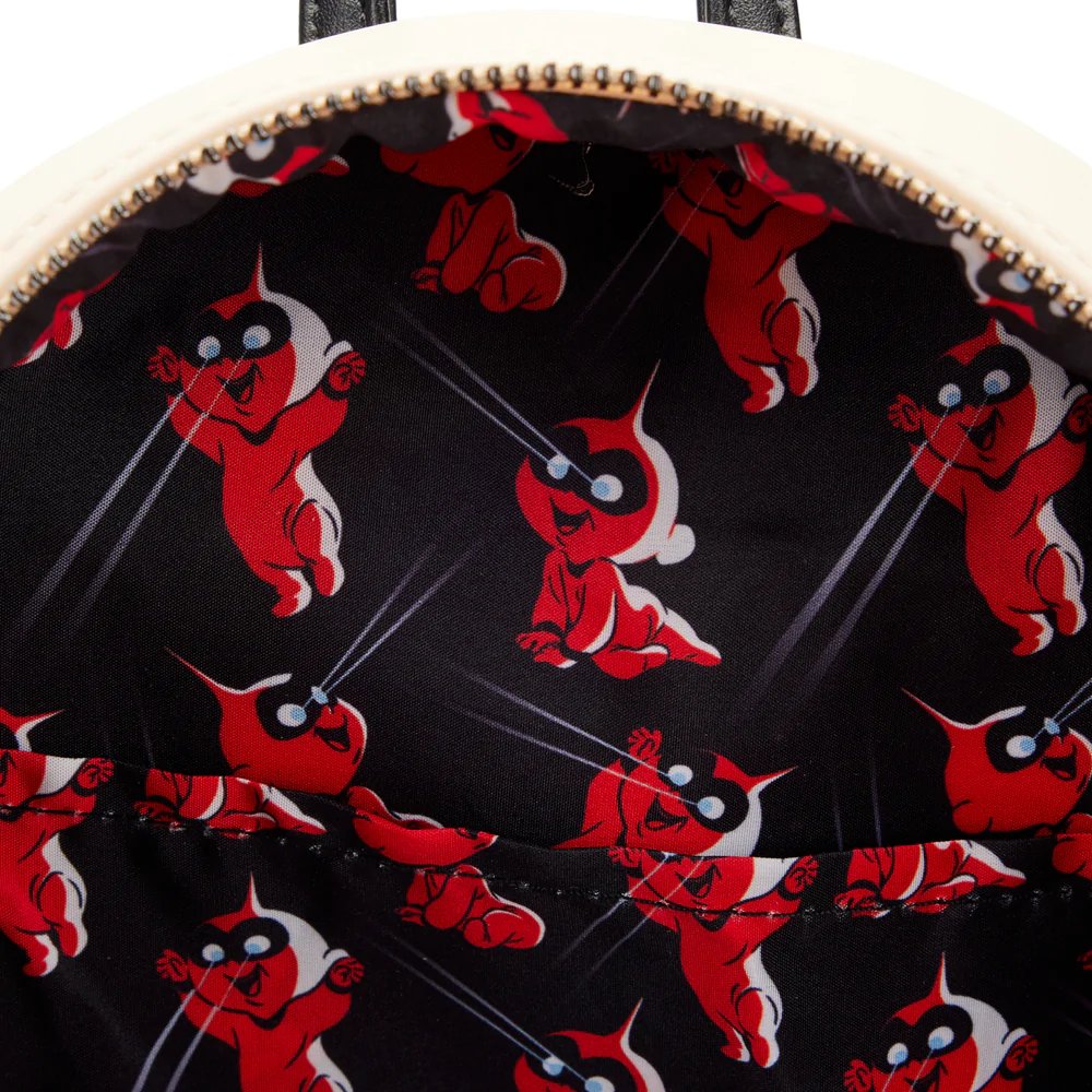D23 707 Street Exclusive Limited Edition - Loungefly Pixar Incredibles Jack Jack Light-Up Cosplay Mini Backpack - Interior Lining