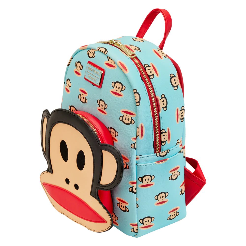 671803414952 - Loungefly Paul Frank Julius Pocket Mini Backpack - Side View