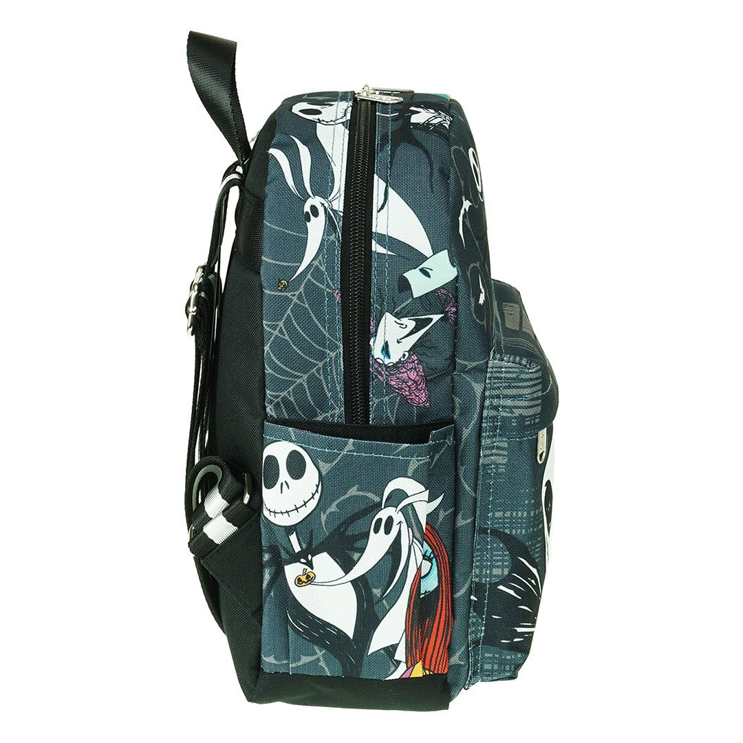 WondaPop Disney Nightmare Before Christmas Jack and Sally Nylon Mini Backpack - Side 2