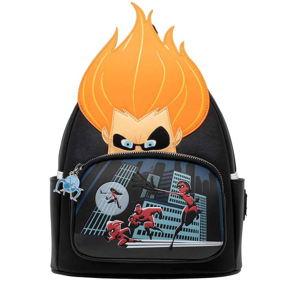 707 Street Exclusive - Loungefly Disney Pixar The Incredibles Villains Scene Syndrome Mini Backpack - Front