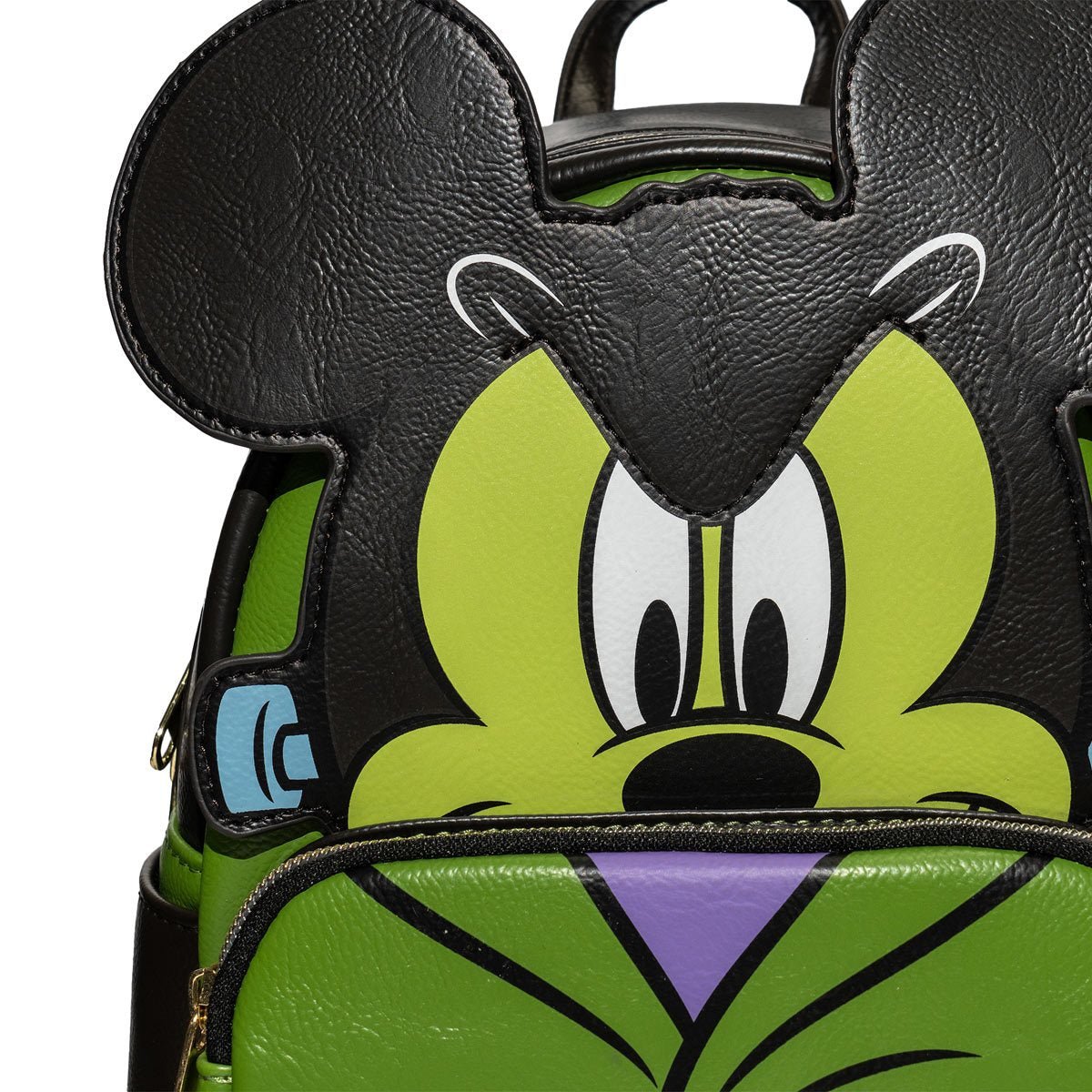 Loungefly Disney Mickey Mouse Frankenstein Cosplay Mini Backpack - Entertainment Earth Ex - Close Up