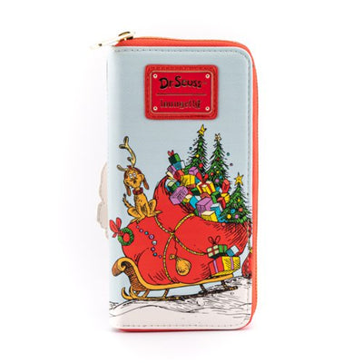 Loungefly Dr. Seuss The Grinch Loves the Holidays Zip-Around Wallet