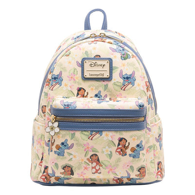 671803438415 - 707 Street Exclusive - Loungefly Disney Lilo and Stitch Hula Dance Mini Backpack - FRONT