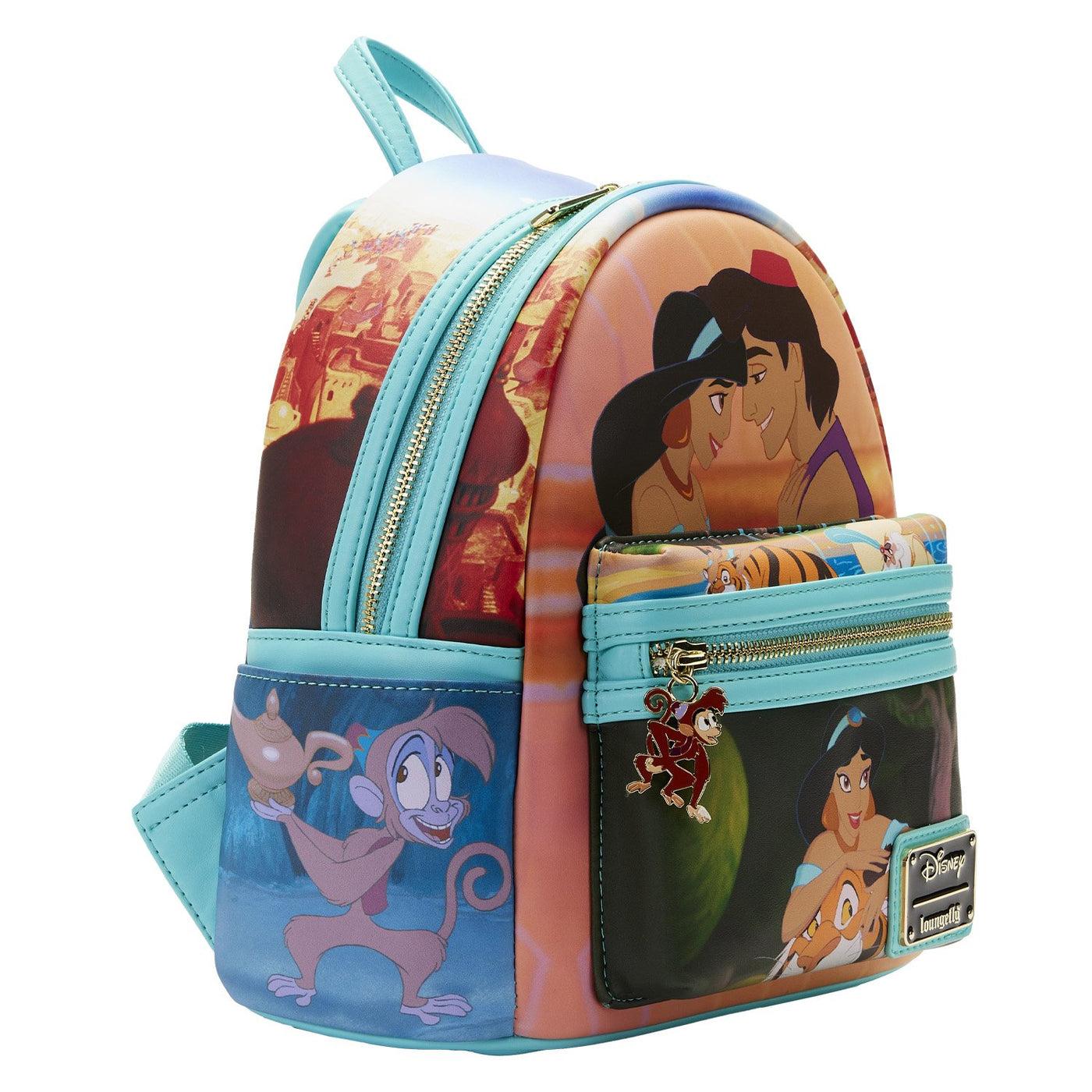 Loungefly Disney Jasmine Princess Series Mini Backpack - Alternate Side View