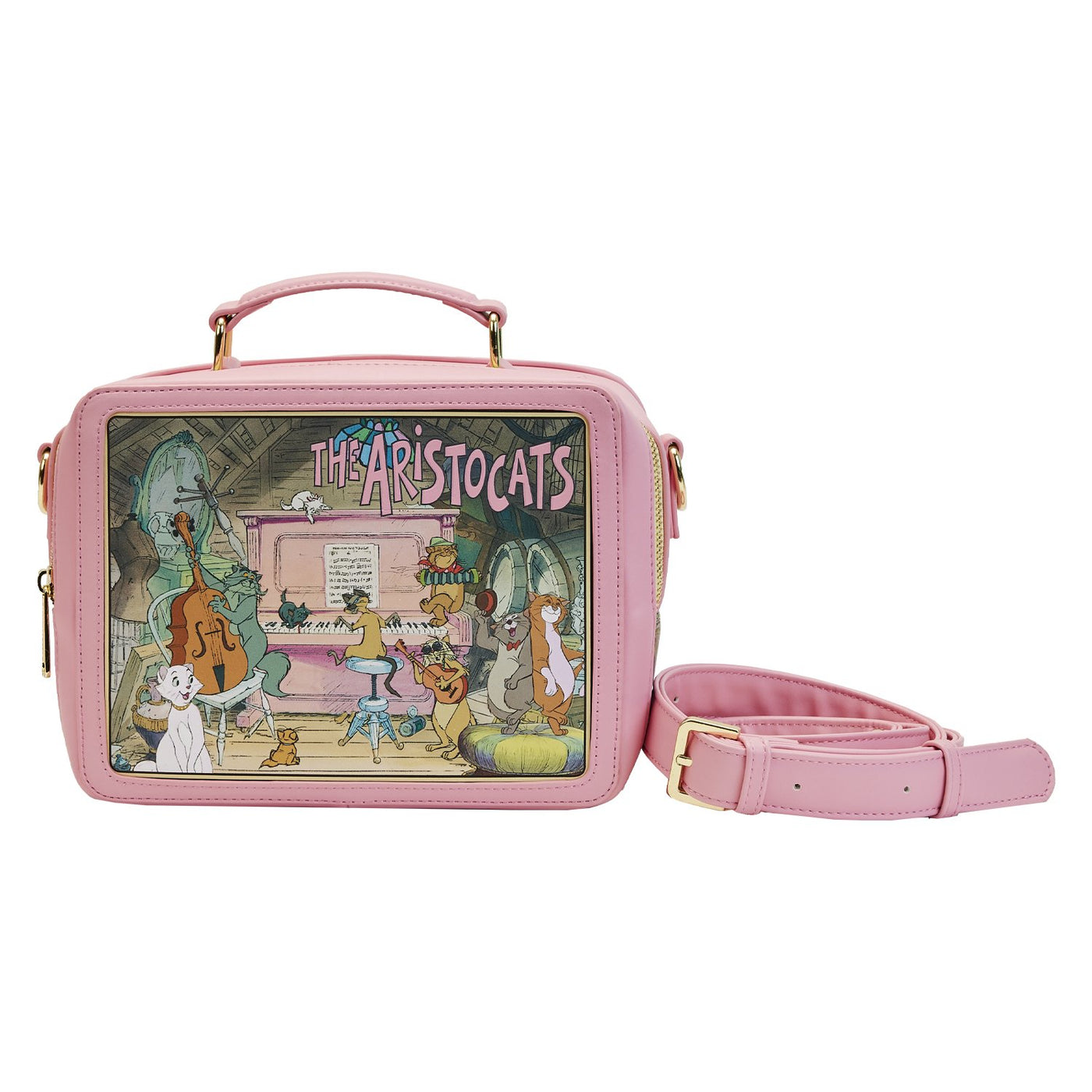 671803446618 - Loungefly Disney The Aristocats Lunchbox Crossbody - Front