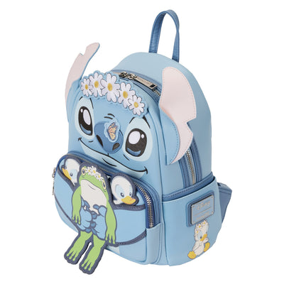 Loungefly Disney Lilo and Stitch Springtime Stitch Cosplay Mini Backpack - Top View