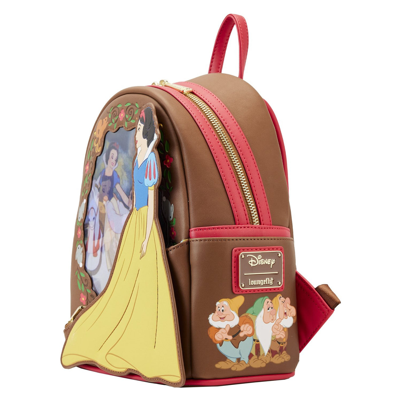Loungefly Disney Snow White Lenticular Princess Series Mini Backpack - Right Side - 671803391956