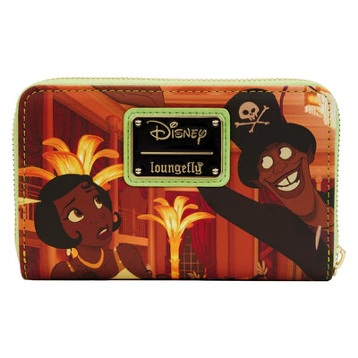 Loungefly Disney Princess and the Frog Princess Scene Zip-Around Wallet - Back