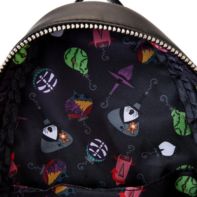 Loungefly Disney Nightmare Before Christmas Figural Tree Mini Backpack - Interior Lining