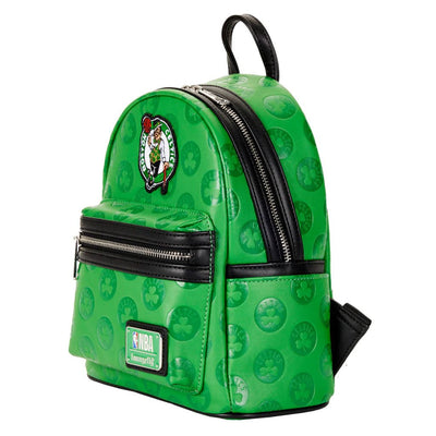 Loungefly NBA Boston Celtics Debossed Logo Mini Backpack - Close Up
