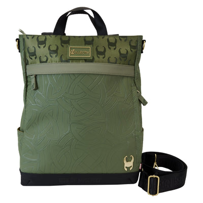 Loungefly Collectiv Marvel Loki The Creativ Convertible Tote Bag - Front