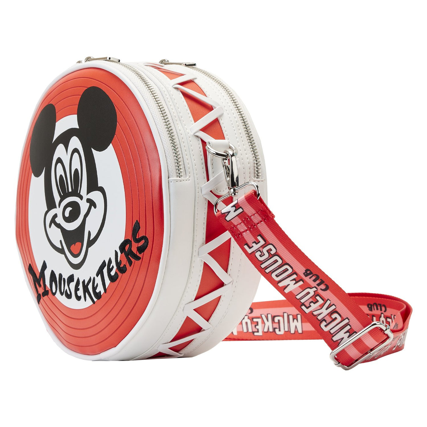 671803452053 - Loungefly Disney 100th Mickey Mouseketeers Ear Holder Crossbody - Side View
