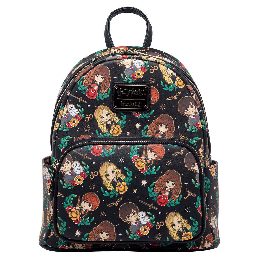 707 Street Exclusive - Loungefly Harry Potter Glow In The Dark Kawaii Mini Backpack - Front - 671803455603