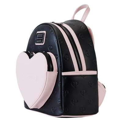 Loungefly Blackpink Allover Print Heart Mini Backpack - Side View