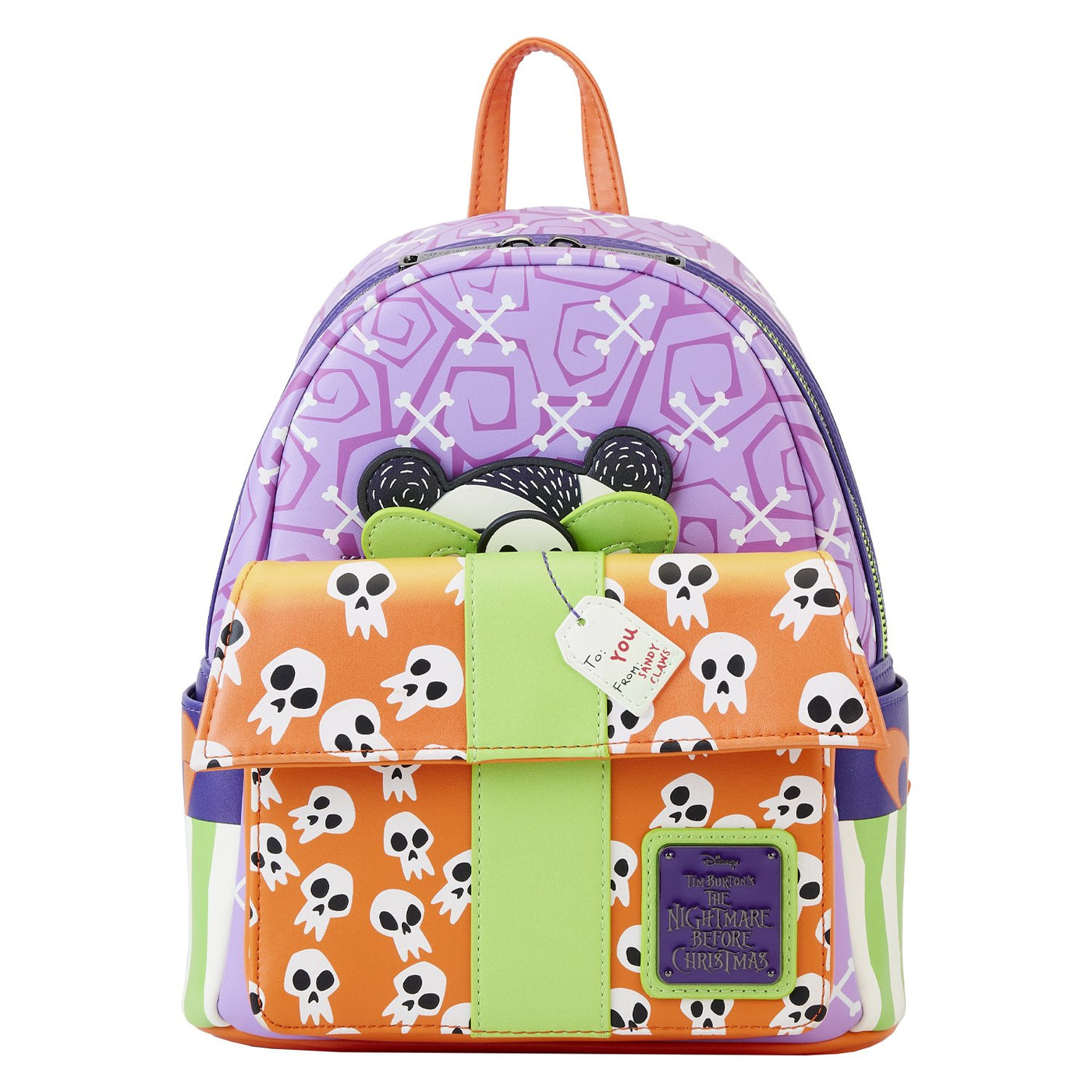 Loungefly Disney Nightmare Before Christmas Scary Teddy Present Mini Backpack - Scary Teddy Feature