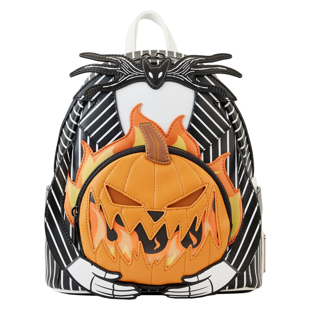 Loungefly Disney Nightmare Before Christmas Jack Pumpkin Head Mini Backpack - Front