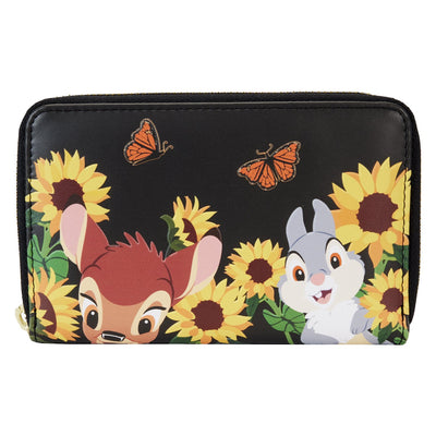 Loungefly Disney Bambi Sunflower Friends Zip-Around Wallet - Front