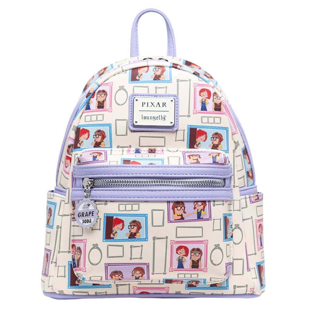 707 Street Exclusive -  Loungefly Disney Pixar Young Carl and Ellie Mini Backpack - Front