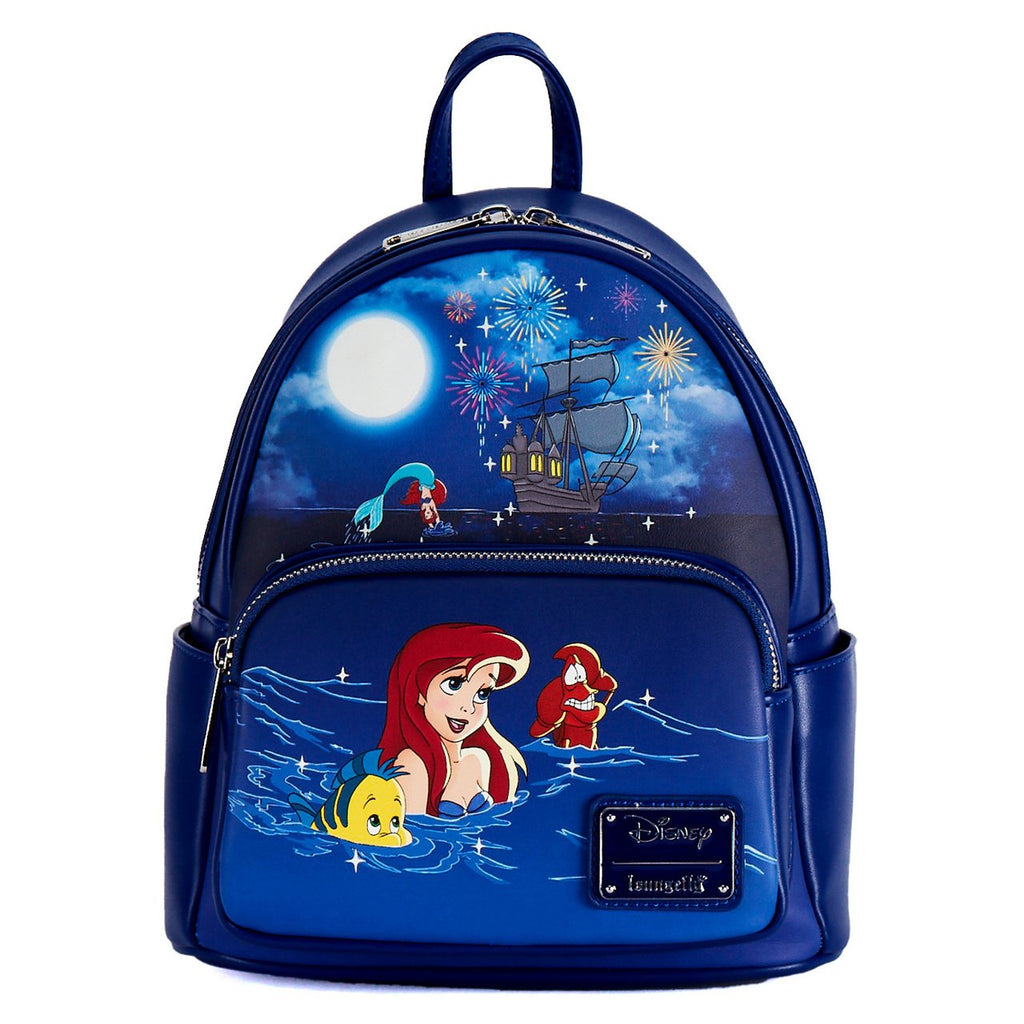 Loungefly Disney Little Mermaid Ariel and Friends Allover Print Backpack - sold NEW!!