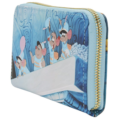 Loungefly Disney Cinderella Princess Scene Zip-Around Wallet - Close Up