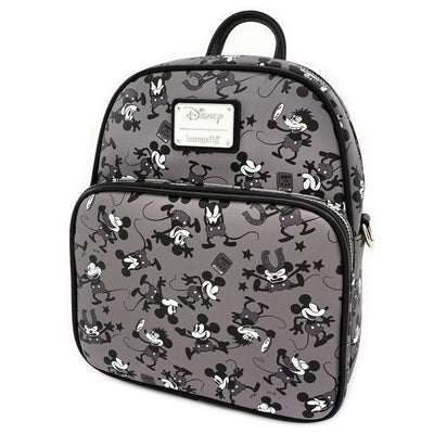 LOUNGEFLY X DISNEY MICKEY MOUSE PLANE CRAZY MINI BACKPACK - SIDE
