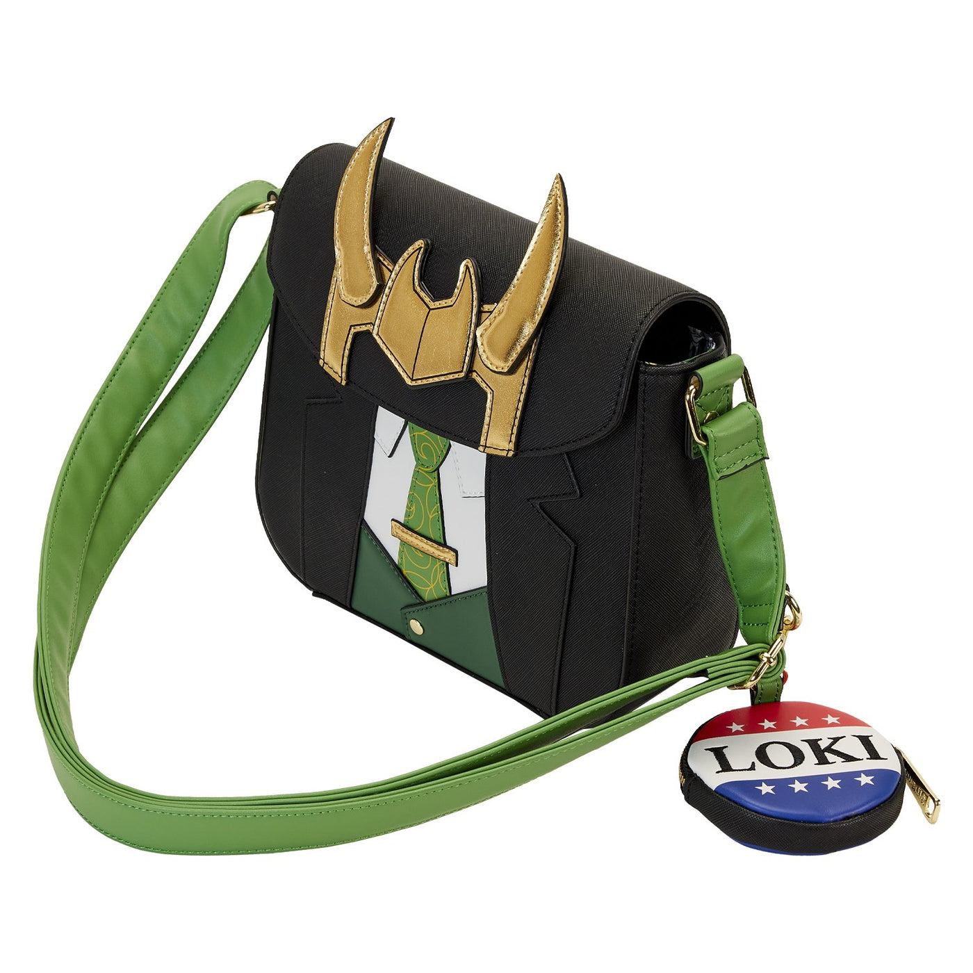 Loungefly Marvel Loki For President Cosplay Crossbody - Top View