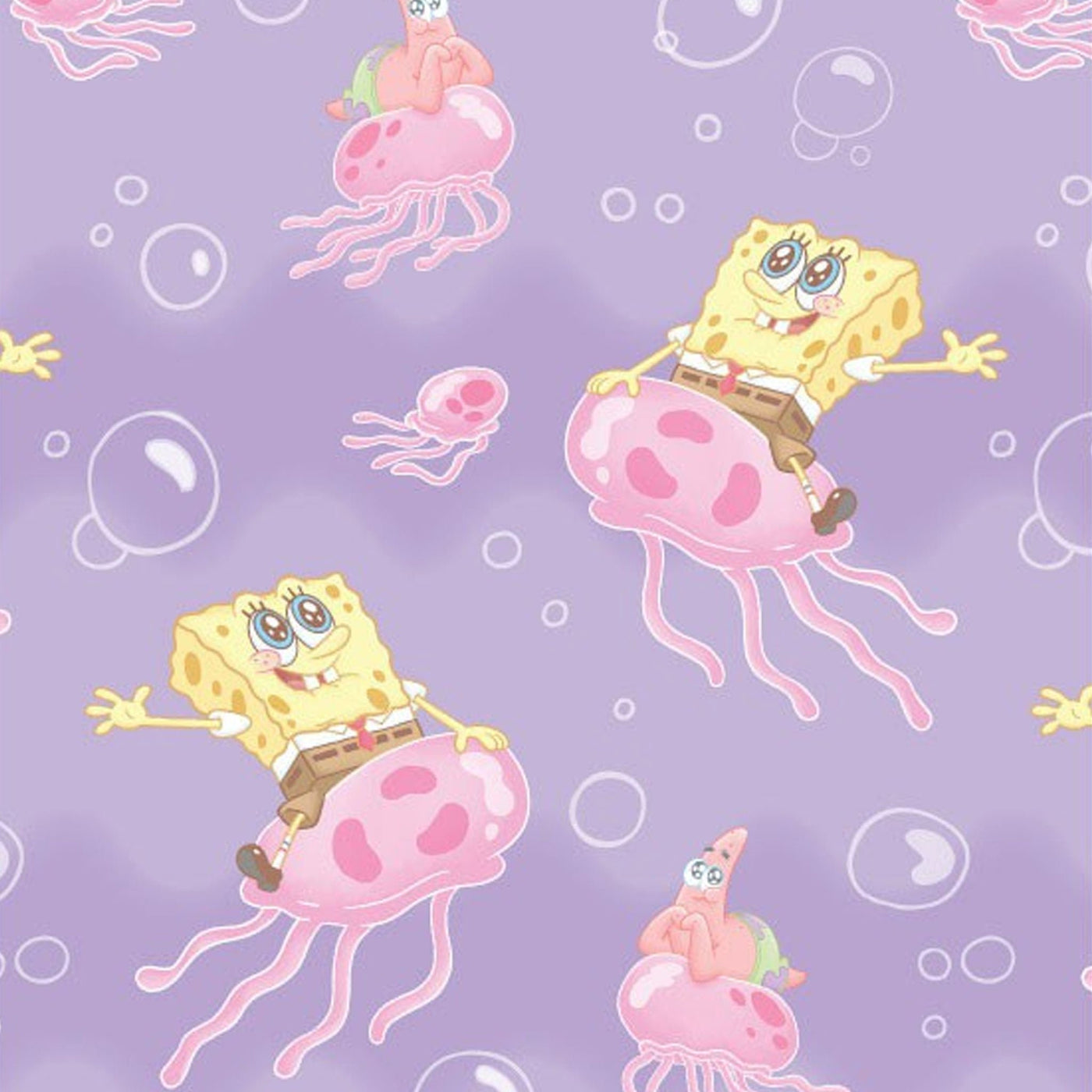 Loungefly Spongebob Pastel Jellyfishing Zip-Around Wallet - Interior Lining
