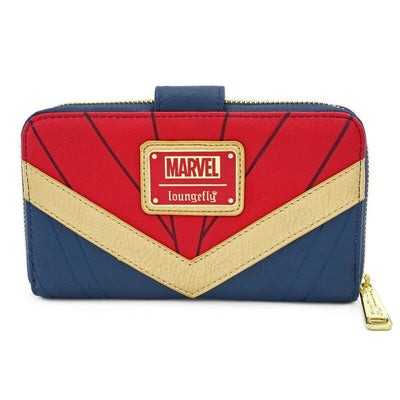 Loungefly x Captain Marvel Debossed Suit Wallet - FRONT