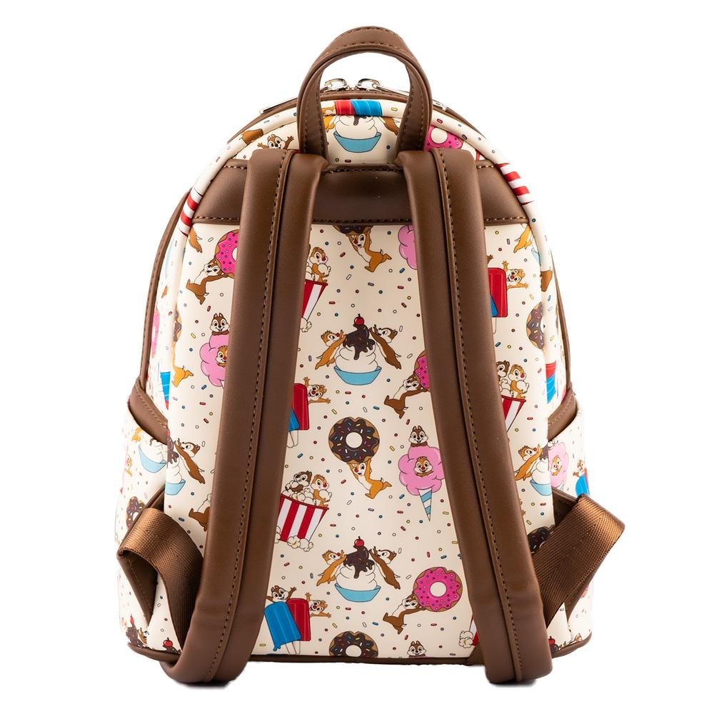 Loungefly Disney Chip & Dale Snackies Allover Print Mini Backpack - Back