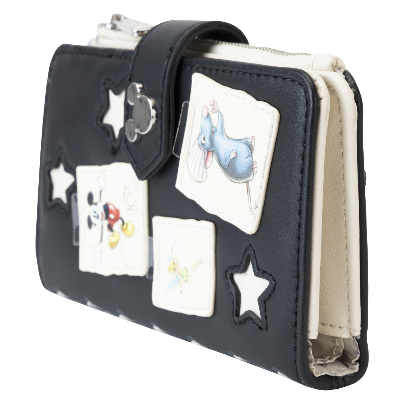671803464162 - Loungefly Disney 100th Anniversary Sketchbook Flap Wallet - Side View