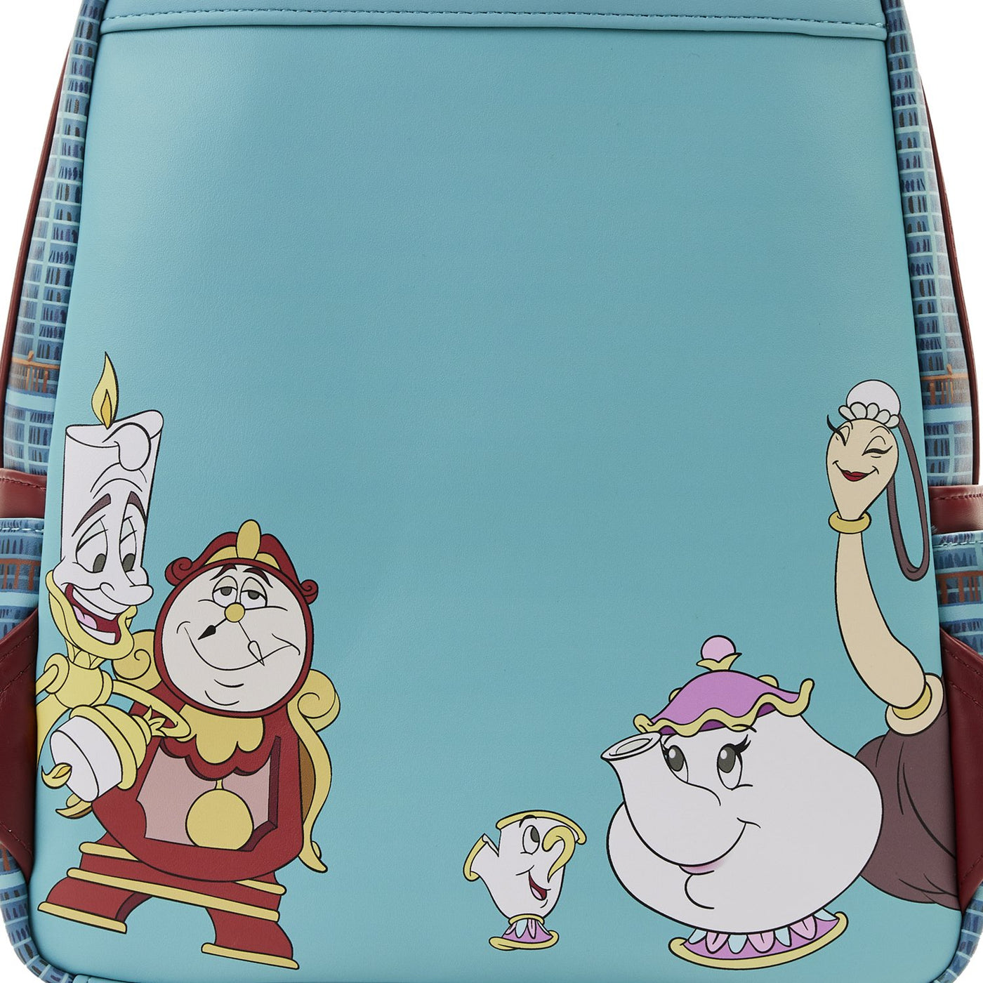 Loungefly Disney Beauty and the Beast Library Scene Mini Backpack - Back Close Up