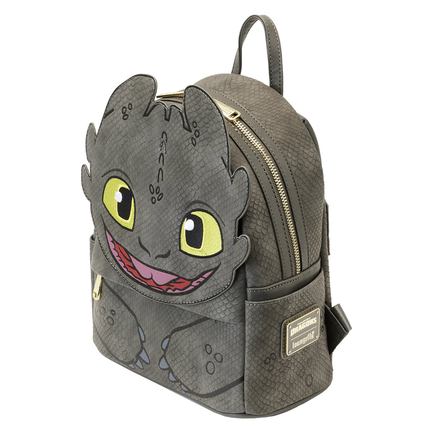 671803392670 - Loungefly Dreamworks How to Train Your Dragon Toothless Cosplay Mini Backpack - Top View