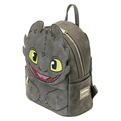 671803392670 - Loungefly Dreamworks How to Train Your Dragon Toothless Cosplay Mini Backpack - Top View