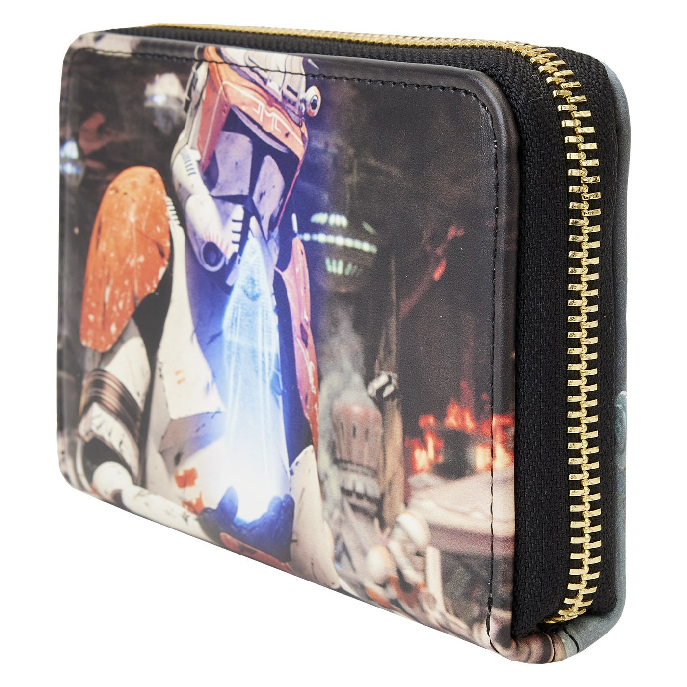 Loungefly Star Wars Episode Three Revenge of the Sith Scene Zip-Around Wallet - Side View