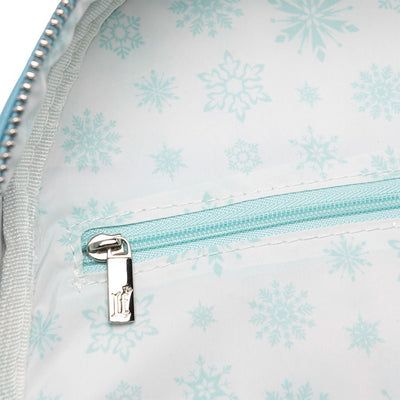 707 Street Exclusive - Loungefly Disney Frozen Arendelle Line Mini Backpack - Interior Lining