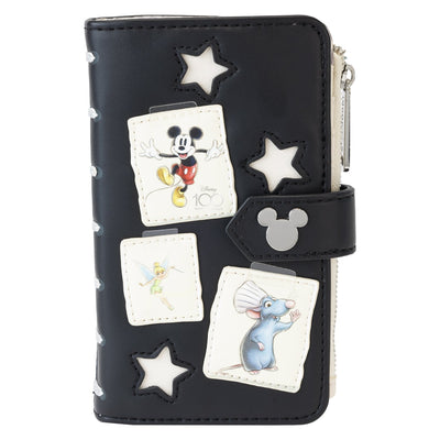 671803464162 - Loungefly Disney 100th Anniversary Sketchbook Flap Wallet - Front