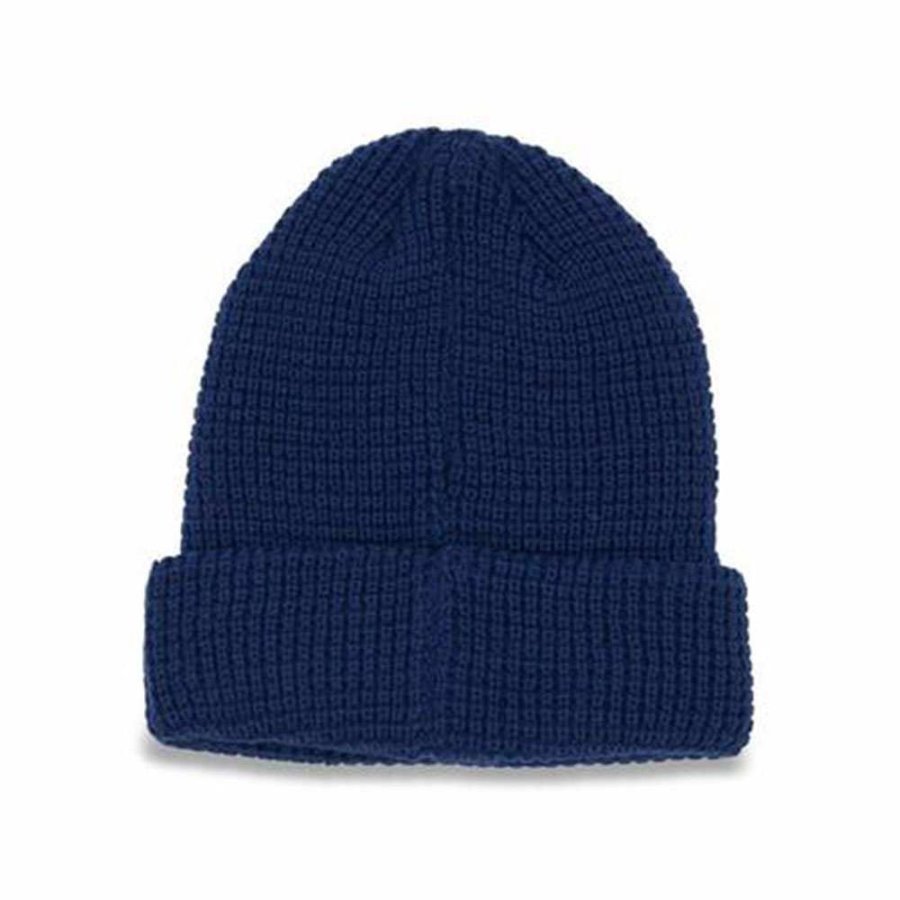 Embroidered Beanie Cuffed Knit Hat