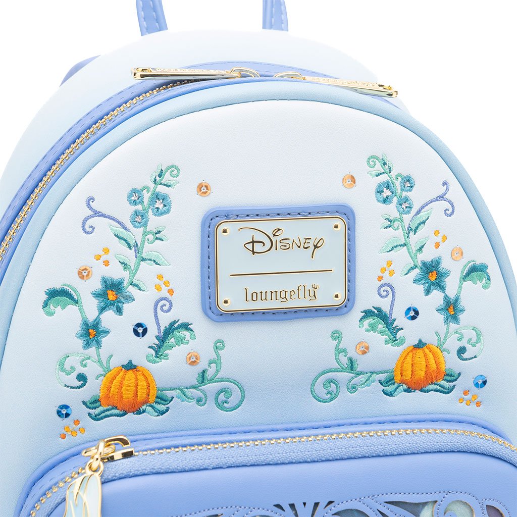 Loungefly Disney Princess Dreams Series Cinderella Mini Backpack - 707 Street Exclusive - Top Close Up