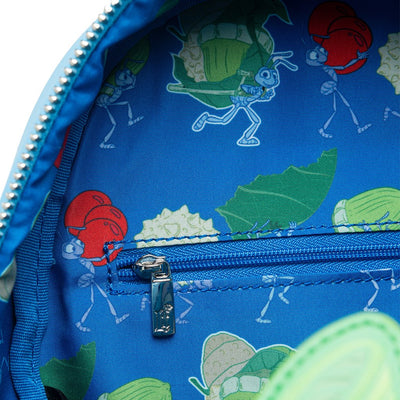 707 Street Exclusive - Loungefly Disney Pixar A Bug's Life Flik Cosplay Mini Backpack - Interior Lining