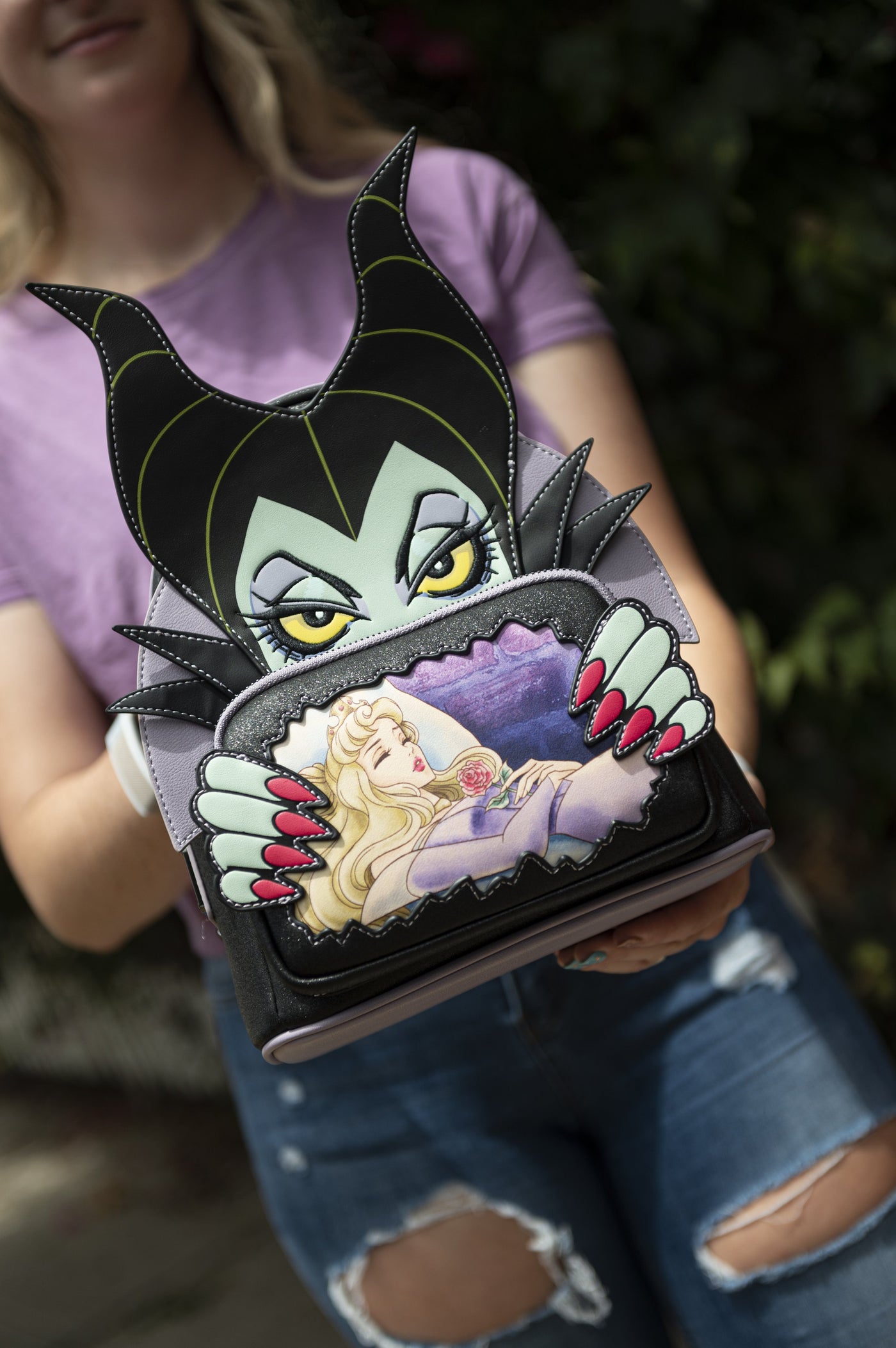 Loungefly Disney Villains Scenes Maleficent Sleeping Beauty Zip Around  Wallet