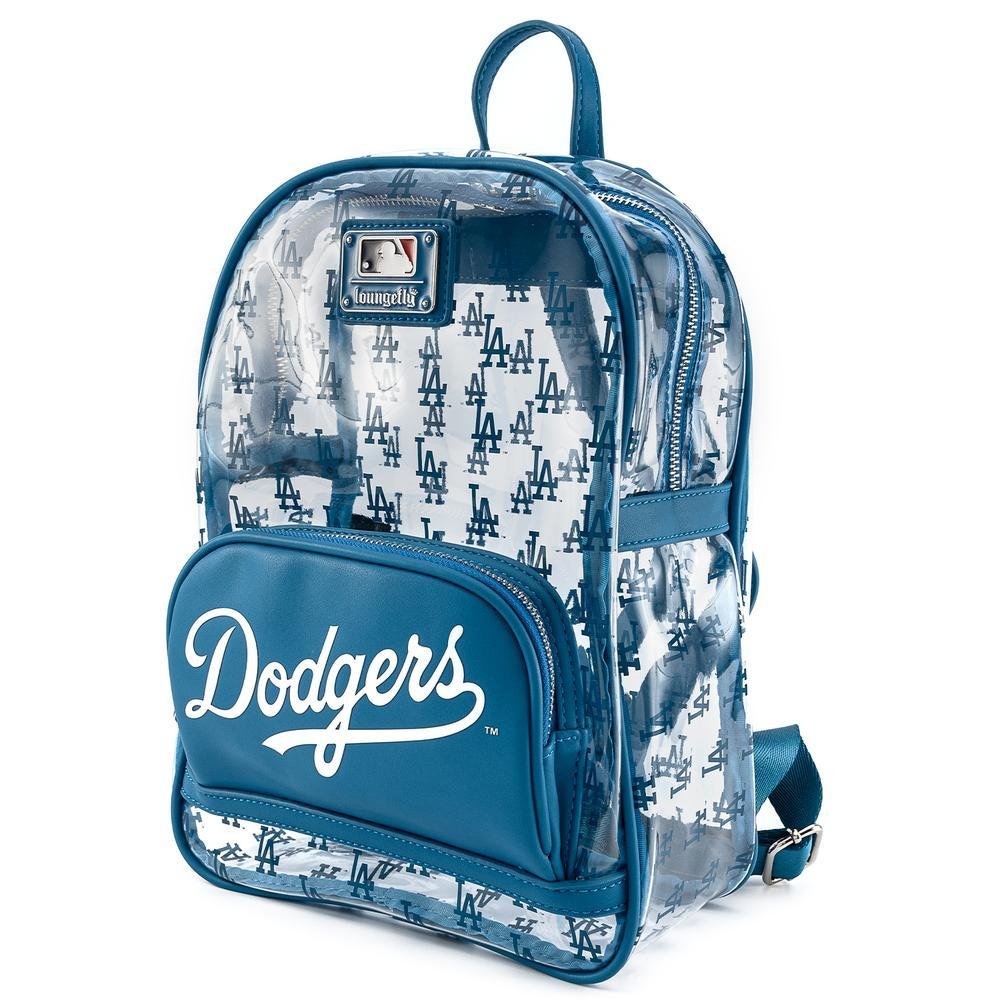 Loungefly MLB LA Dodgers Clear Allover Print Stadium Backpack